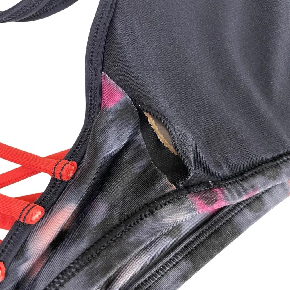 lululemon‎ Lighten Up Sports Bra Windy Bloom Luxtreme Sz 4